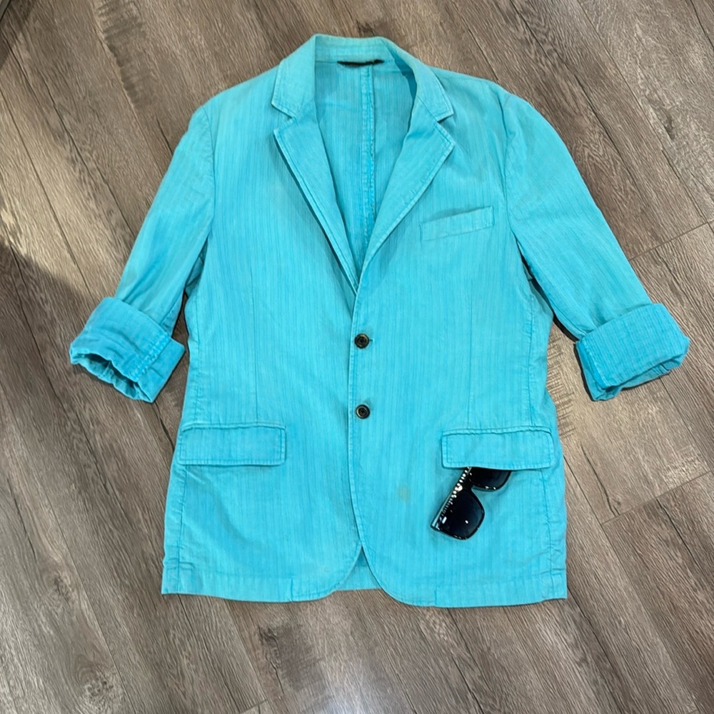 Messagerie Turquoise Vintage Mens Blazer